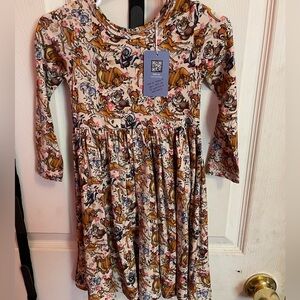 NWT CoZCo bamboo twirl dress Bambi & friends 2T